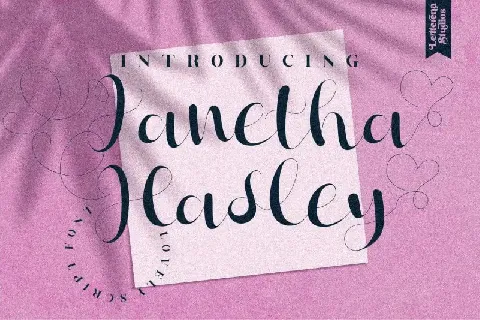 Janetha Hasley Script font