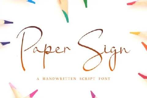 Paper Sign font