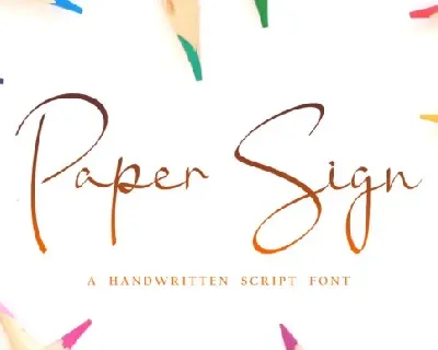 Paper Sign font