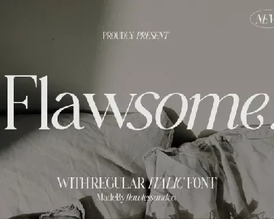 Flawsome font