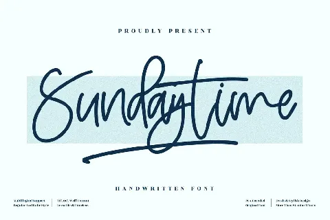 Sundaytime font
