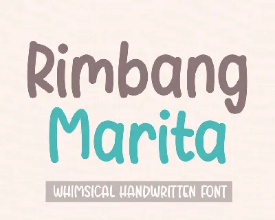 Rimbang Marita font