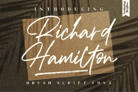 Richard Hamilton Handwritten font