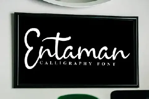 Entaman Script font