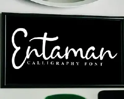 Entaman Script font