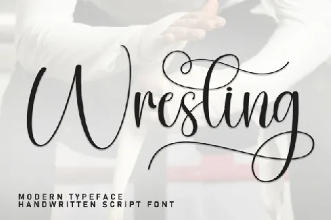 Wresling Calligraphy font