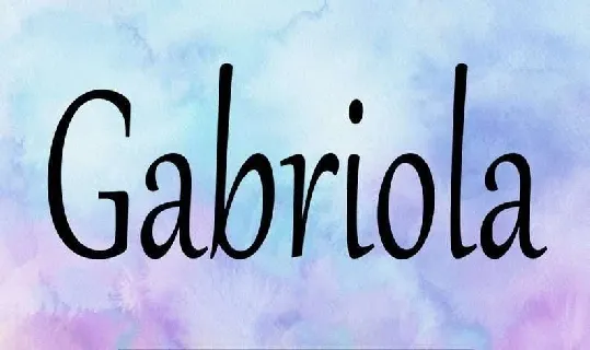 Gabriola font