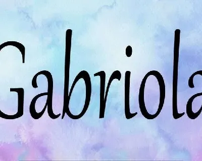 Gabriola font