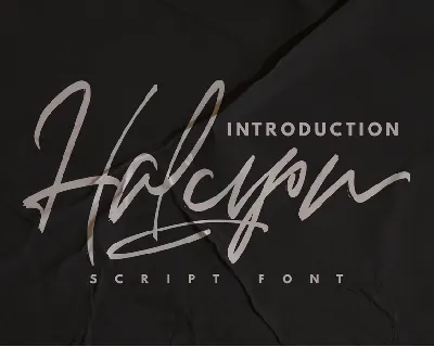 Halcyon FREE font