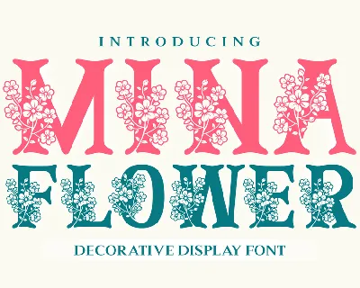 Mina Flower font