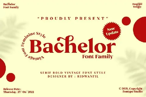 Bachelor font