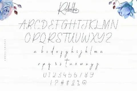 Rubellas Signature font