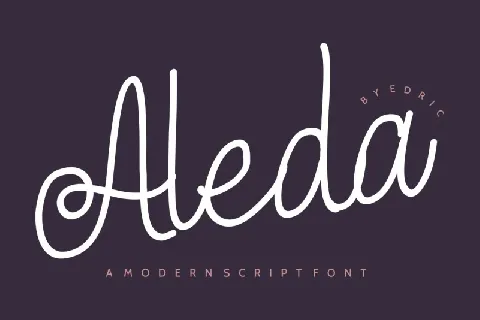 Aleda Handwritten font