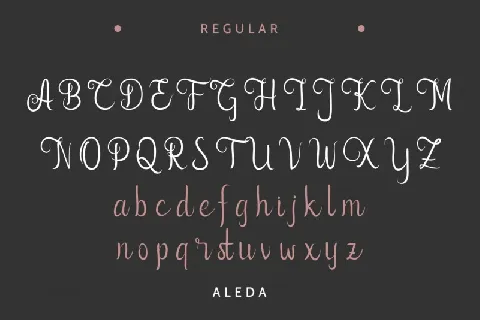 Aleda Handwritten font