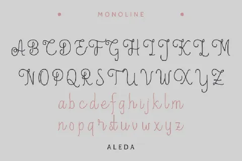 Aleda Handwritten font