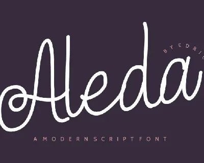 Aleda Handwritten font