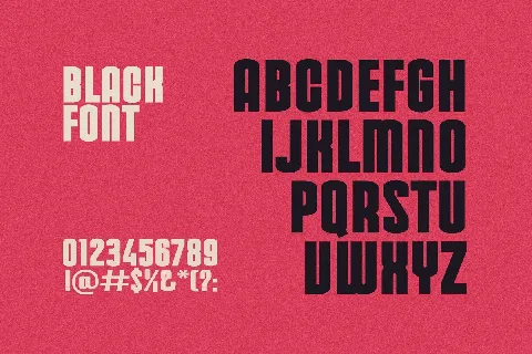 Black font