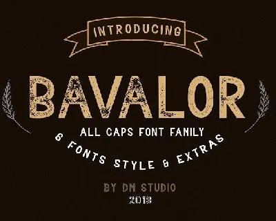 Bavalor Typeface font