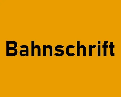 Bahnschrift font