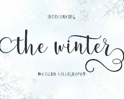 The winter font