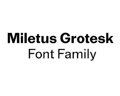 Miletus Grotesk font