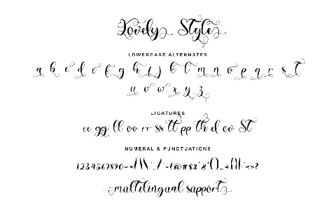 Lovely Style font