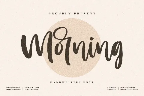 Morning font