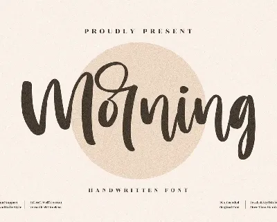 Morning font
