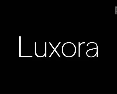 Luxora Grotesk Typeface font