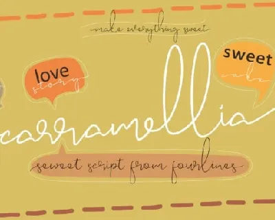 Carramellia Handwritten font