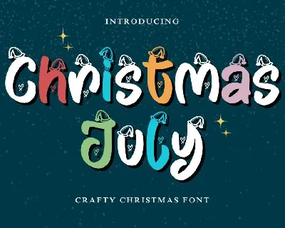 Christmas July - Personal Use font