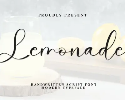 Lemonade Script font