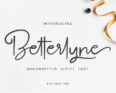 Betterlyne Script font