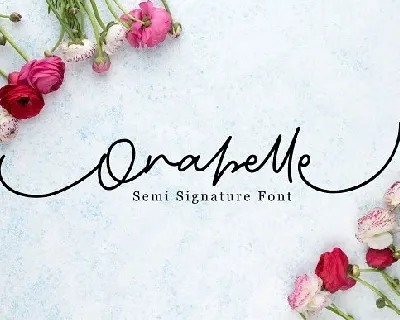 Orabelle Signature font