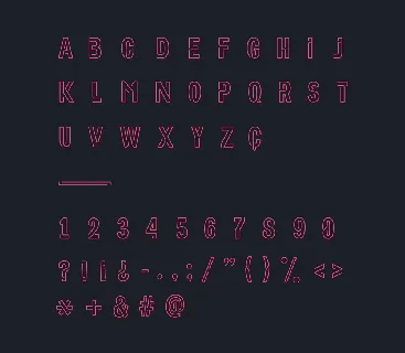 Neoneon font