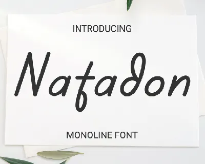 Natadon Demo font