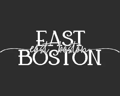 East Boston font