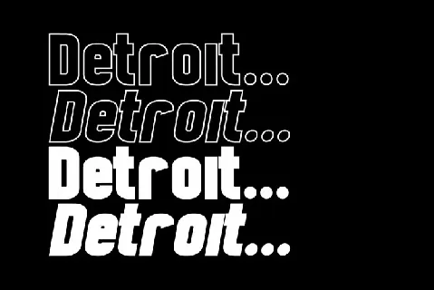 Detroit font
