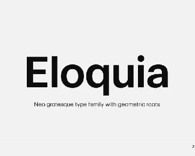 Eloquia font