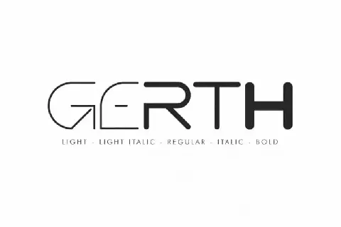 Gerth Sans Serif font