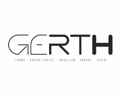 Gerth Sans Serif font
