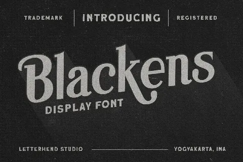 Blackens font