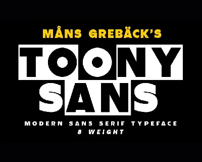 Toony Sans font