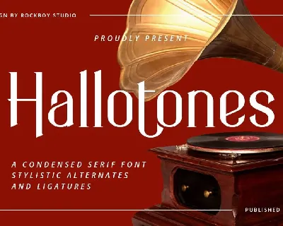 Hallotones font