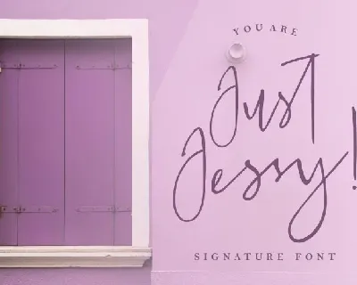 Just Jessy Handwritten font