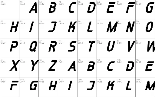 SPEEDTRAP FREE font