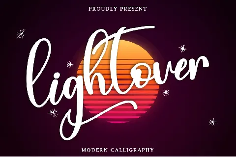 Lightover - Personal Use font