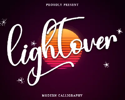 Lightover - Personal Use font