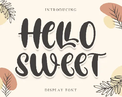 Hello Sweet - Personal Use font