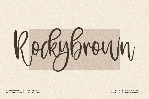 Rockybrown font